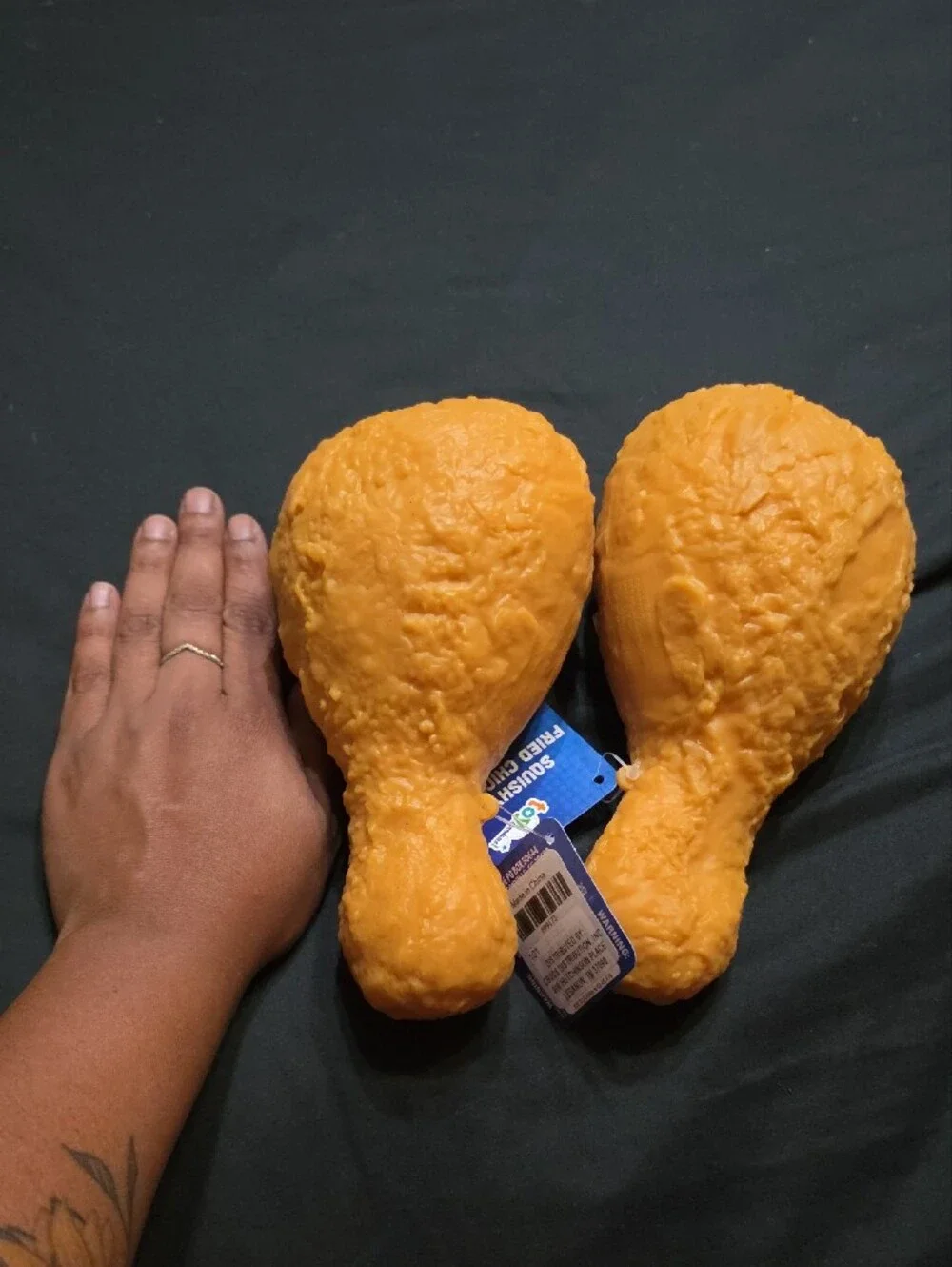 BUNDLE of Squishy Fried Chicken Toy - Orange